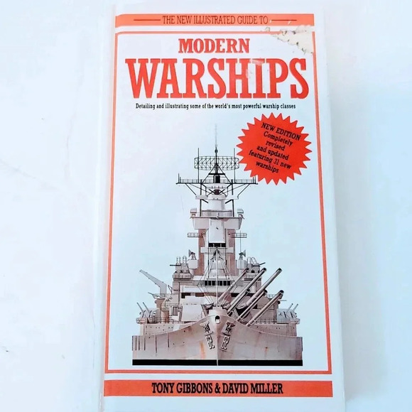 An Illustrated Guide to Modern Warships Tony Gibbons David Miller 1992 Hardcover - Picture 1 of 4